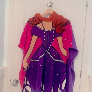 Poncho towel with hood - housecoat /robe